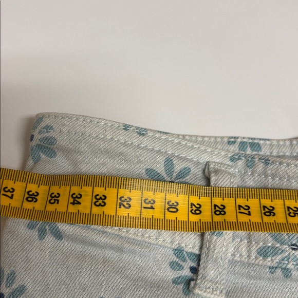 Zara Light Blue Floral Wide Leg Jeans Size 6 - Picture 8 of 9